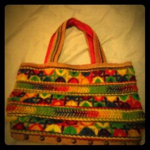 ✨Vintage✨ handbag purse multi color Latin vibes